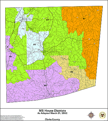 Mississippi House Districts - Clarke County
