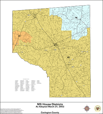 Mississippi House Districts - Covington County
