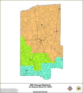 Mississippi House Districts - Lawrence County