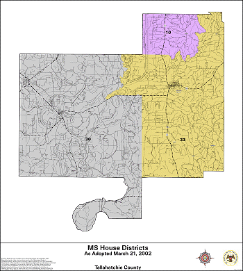 Mississippi House Districts - Tallahatchie County