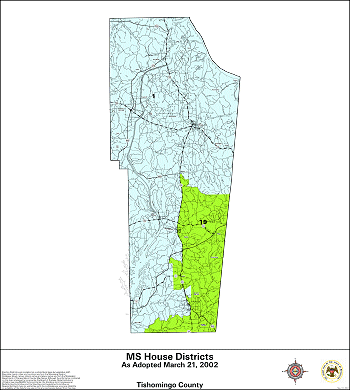 Mississippi House Districts - Tishomingo County