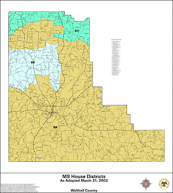 Mississippi House Districts - Walthall County