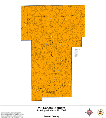 Mississippi Senate Districts - Benton County