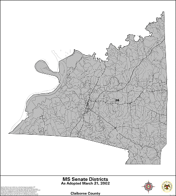 Mississippi Senate Districts - Claiborne County