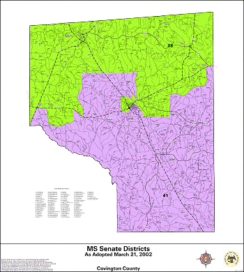 Mississippi Senate Districts - Covington County