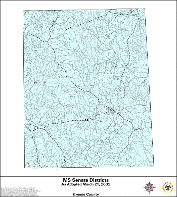 Mississippi Senate Districts - Greene County