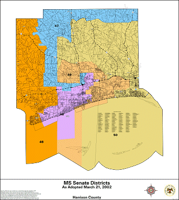Mississippi Senate Districts - Harrison County