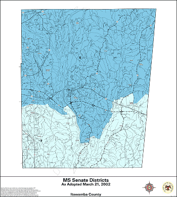 Mississippi Senate Districts - Itawamba County