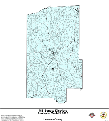 Mississippi Senate Districts - Lawrence County