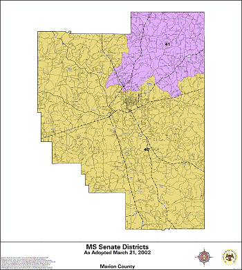 Mississippi Senate Districts - Marion County