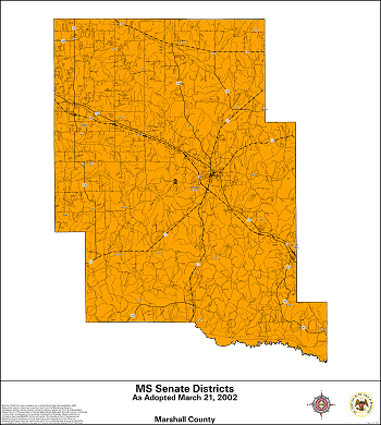 Mississippi Senate Districts - Marshall County