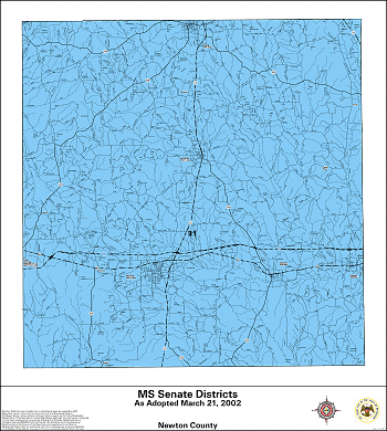 Mississippi Senate Districts - Newton County