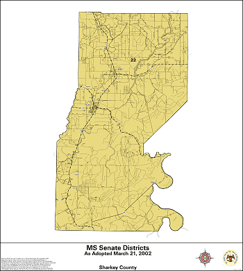 Mississippi Senate Districts - Sharkey County