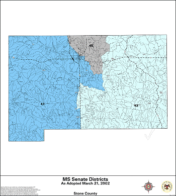 Mississippi Senate Districts - Stone County