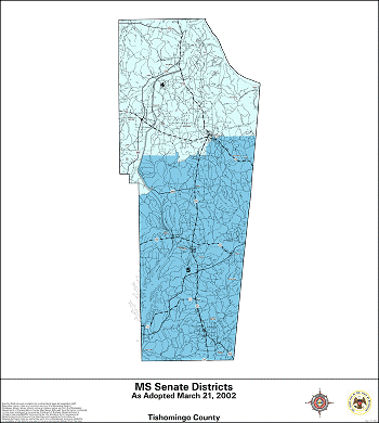 Mississippi Senate Districts - Tishomingo County