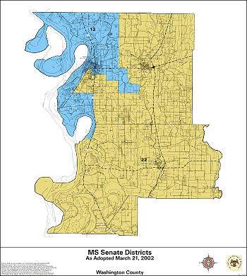 Mississippi Senate Districts - Washington County