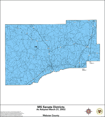 Mississippi Senate Districts - Webster County