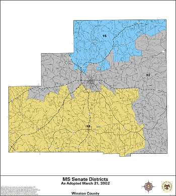 Mississippi Senate Districts - Winston County